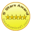 5 start award from freedownload1.com